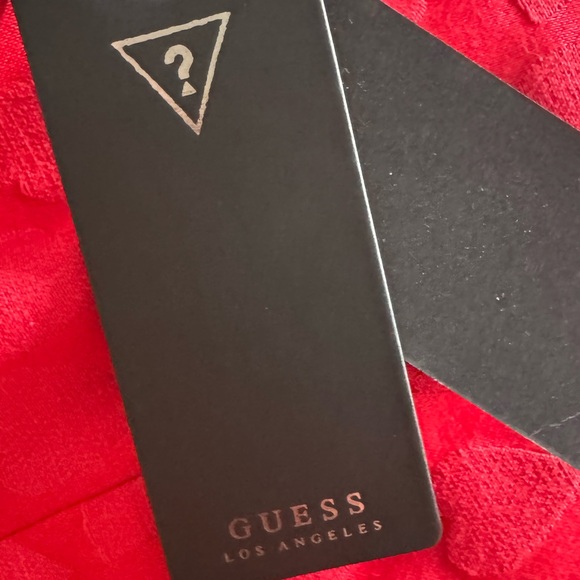 NWT Guess Ruby Red Capsleeve Sweetheart Valentines heart jacquard DRESS SZ 4 - Picture 7 of 12